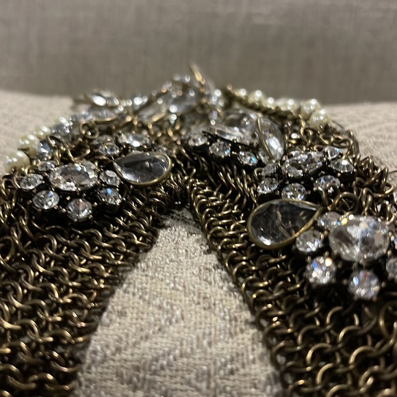 💎Vintage Collar Choker style Gorgeous Gothvibes Statement Italian Necklace 💎 - Picture 8 of 17